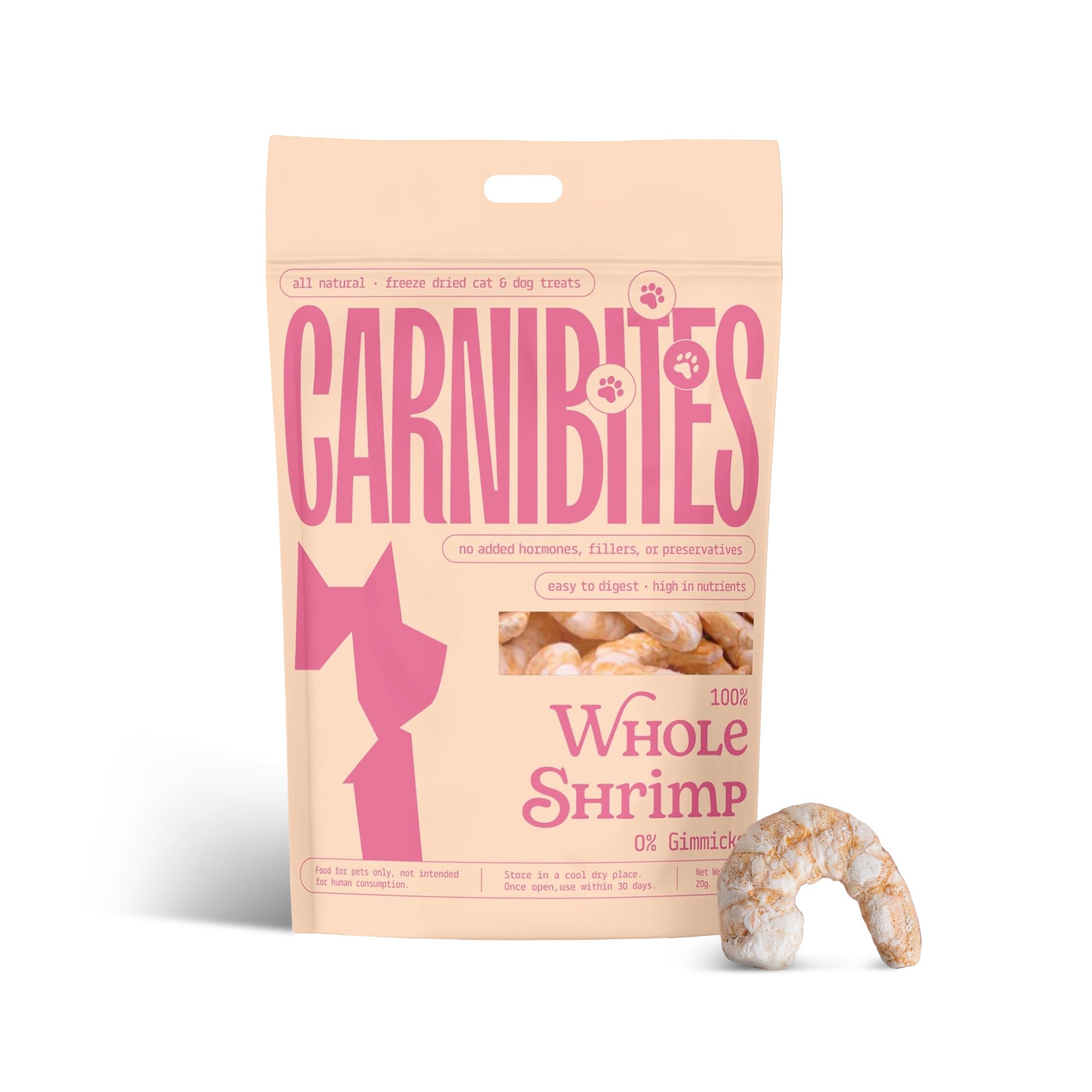 Cat Treats | Freeze-Dried Just Shrimp | 20g