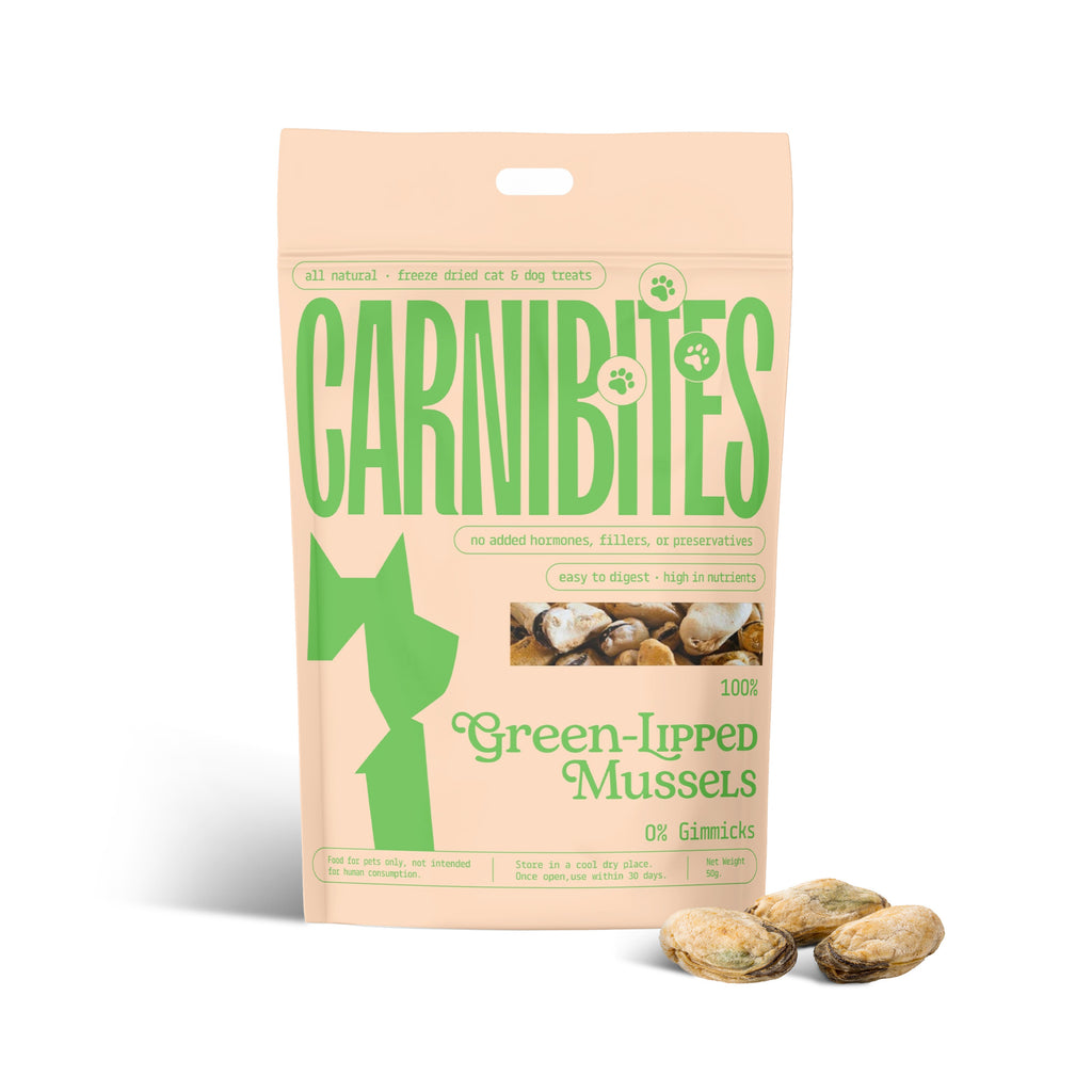 Cat & Dog Treats | Freeze-Dried Green Lipped Mussels | 50g