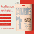 Cat & Dog Treats | Freeze-Dried Whole Quail | 100g
