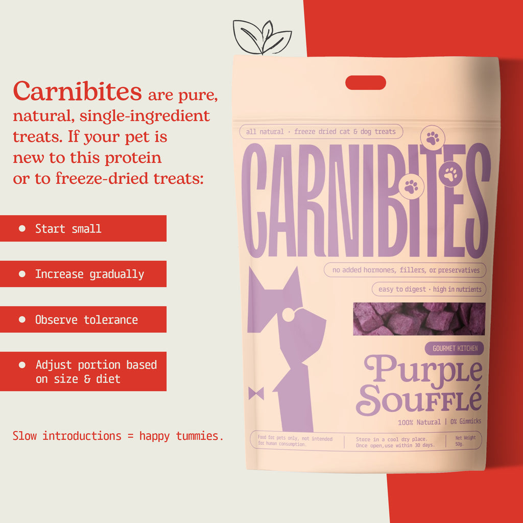 Cat & Dog Treats | Freeze-Dried Purple Soufflé | 50g