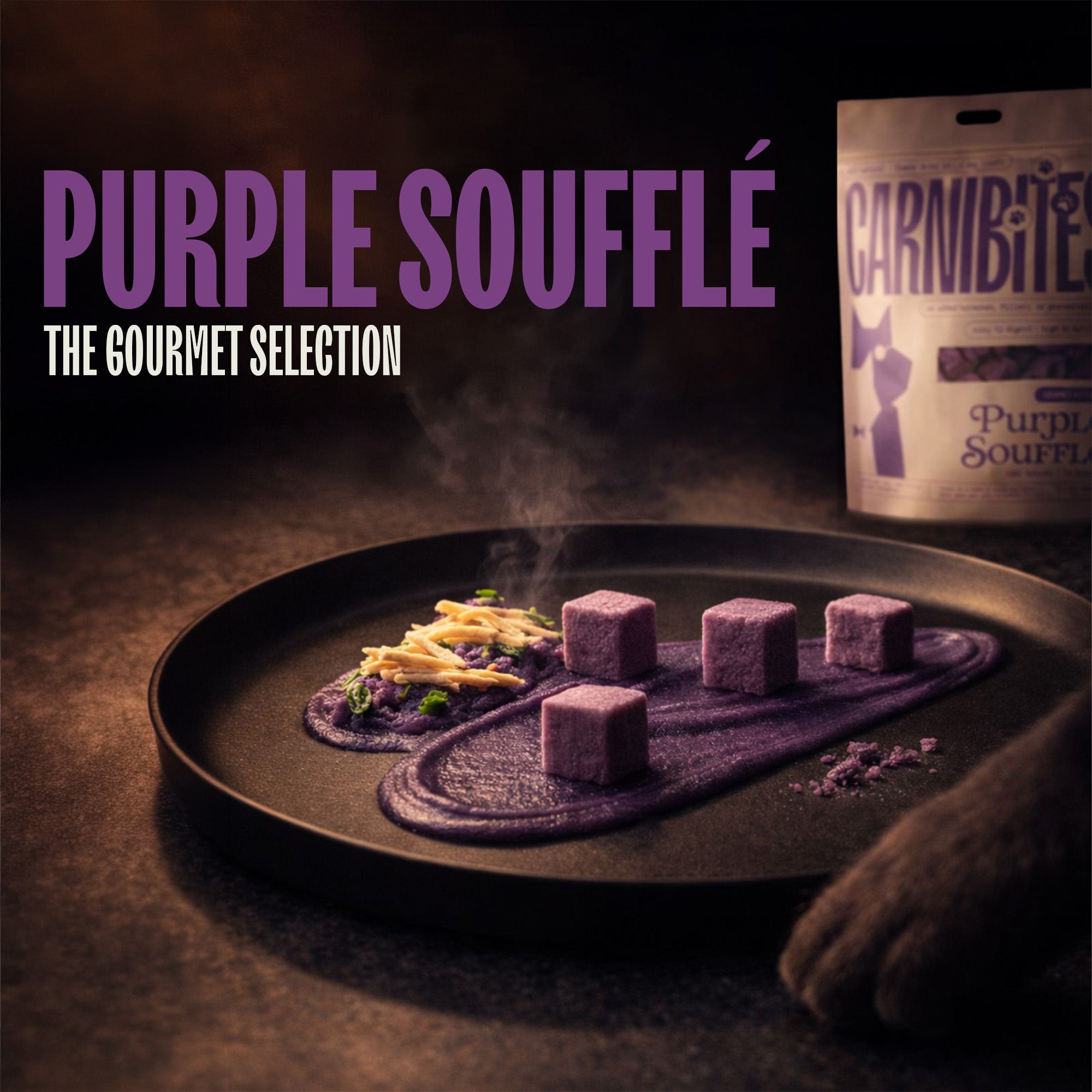 Cat & Dog Treats | Freeze-Dried Purple Soufflé | 50g