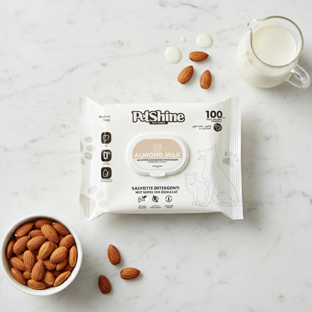 PetShine Wipes | Almond Milk 40Pcs