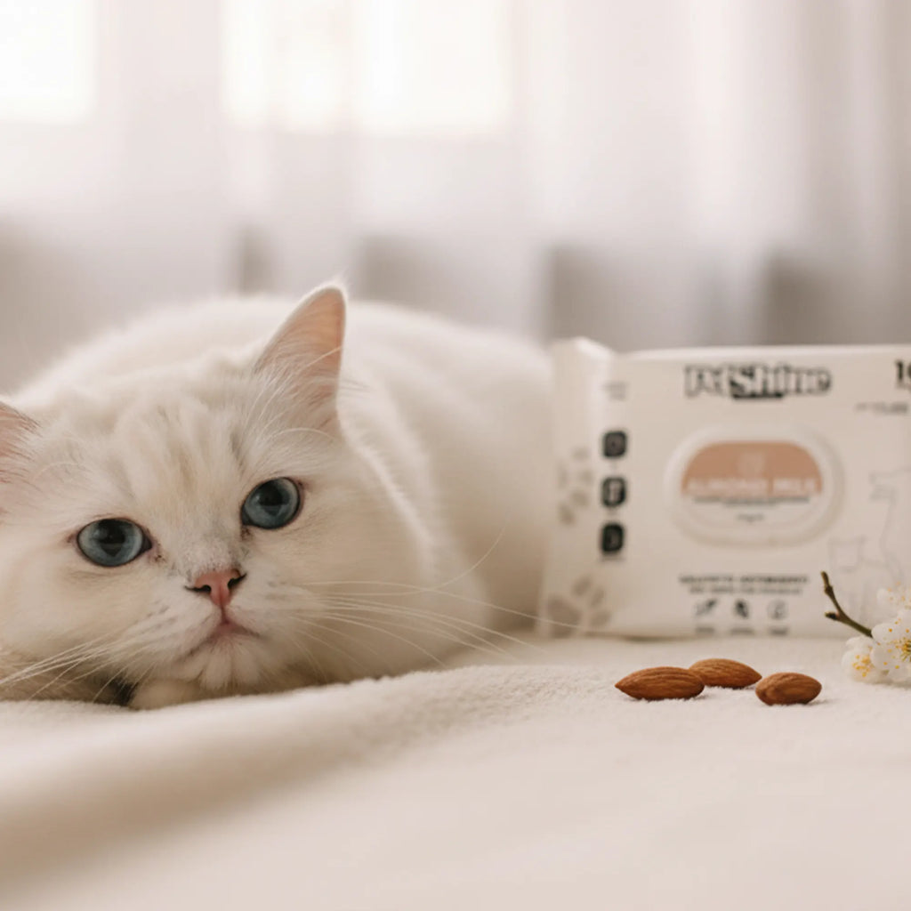 PetShine Wipes | Almond Milk 40Pcs