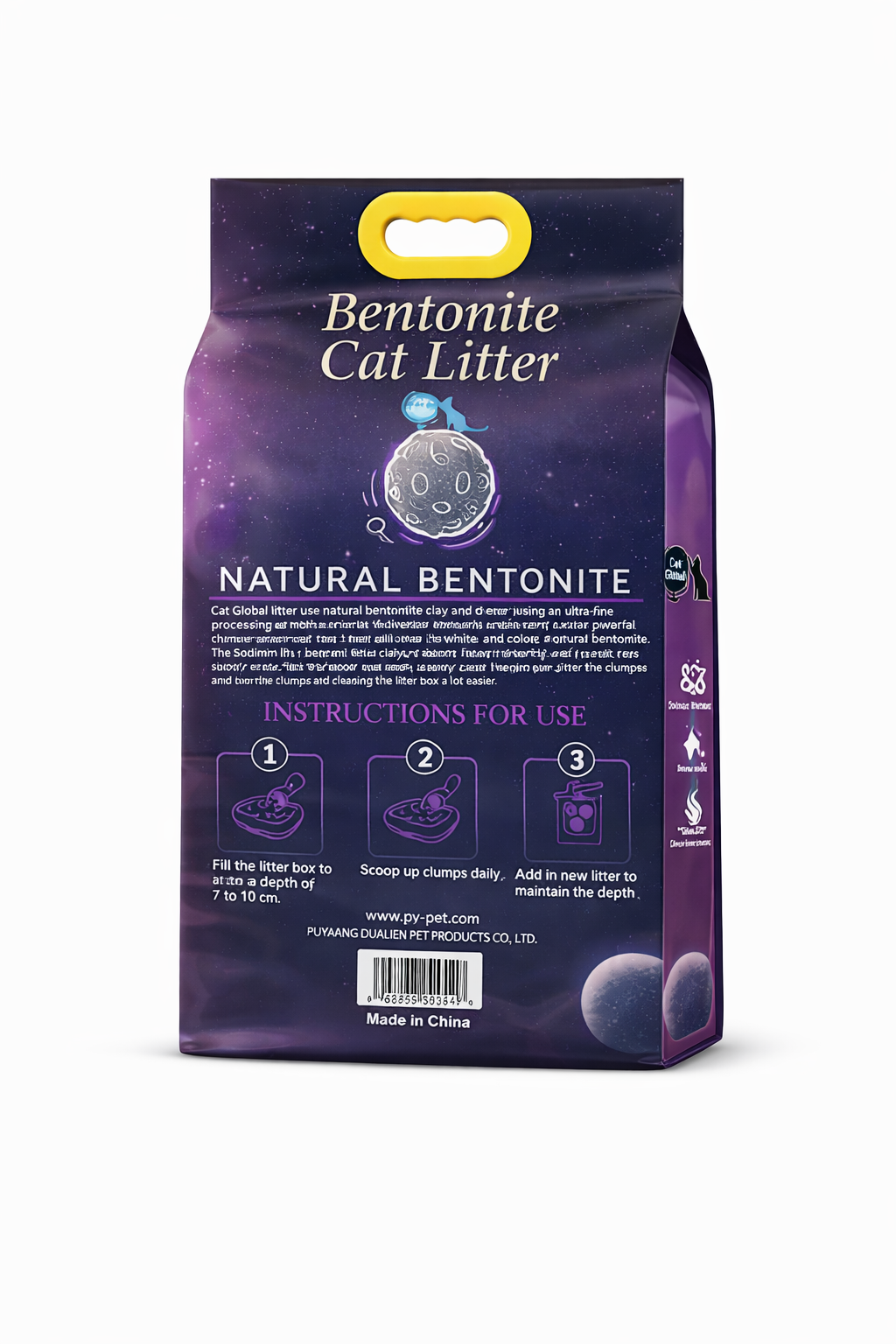 Cat Global 10L |Lavender | Bentonite Sand | Fast Clumping | Low Dust | Odor Control