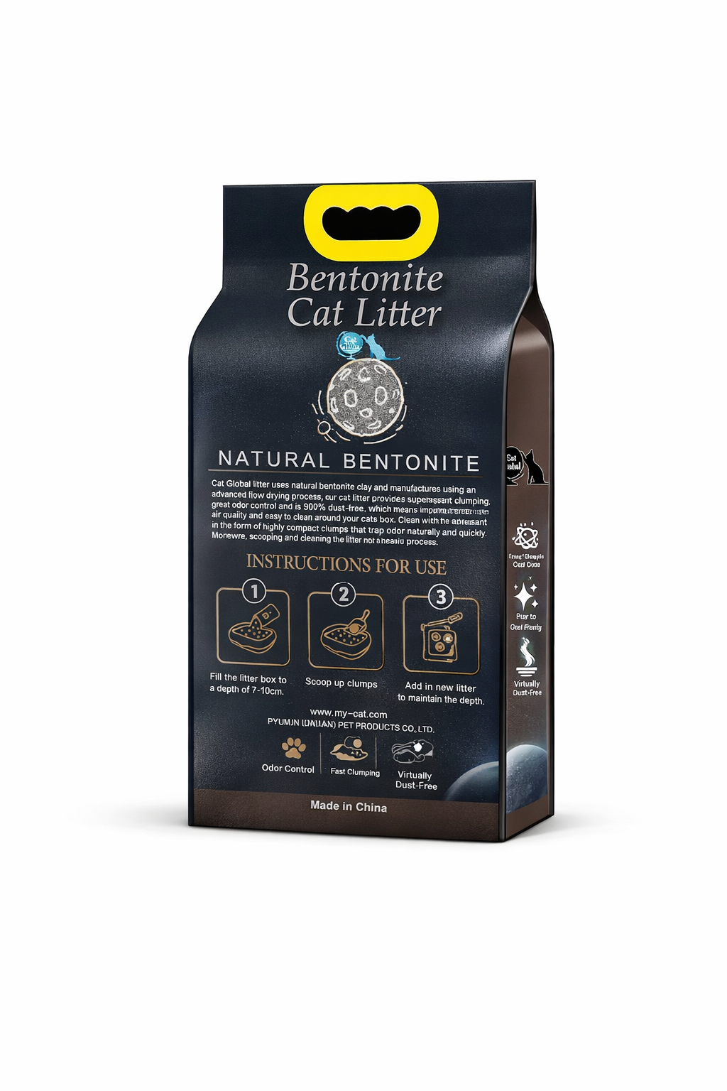 Cat Global 10L | Coffee | Bentonite Sand | Fast Clumping | Low Dust | Odor Control