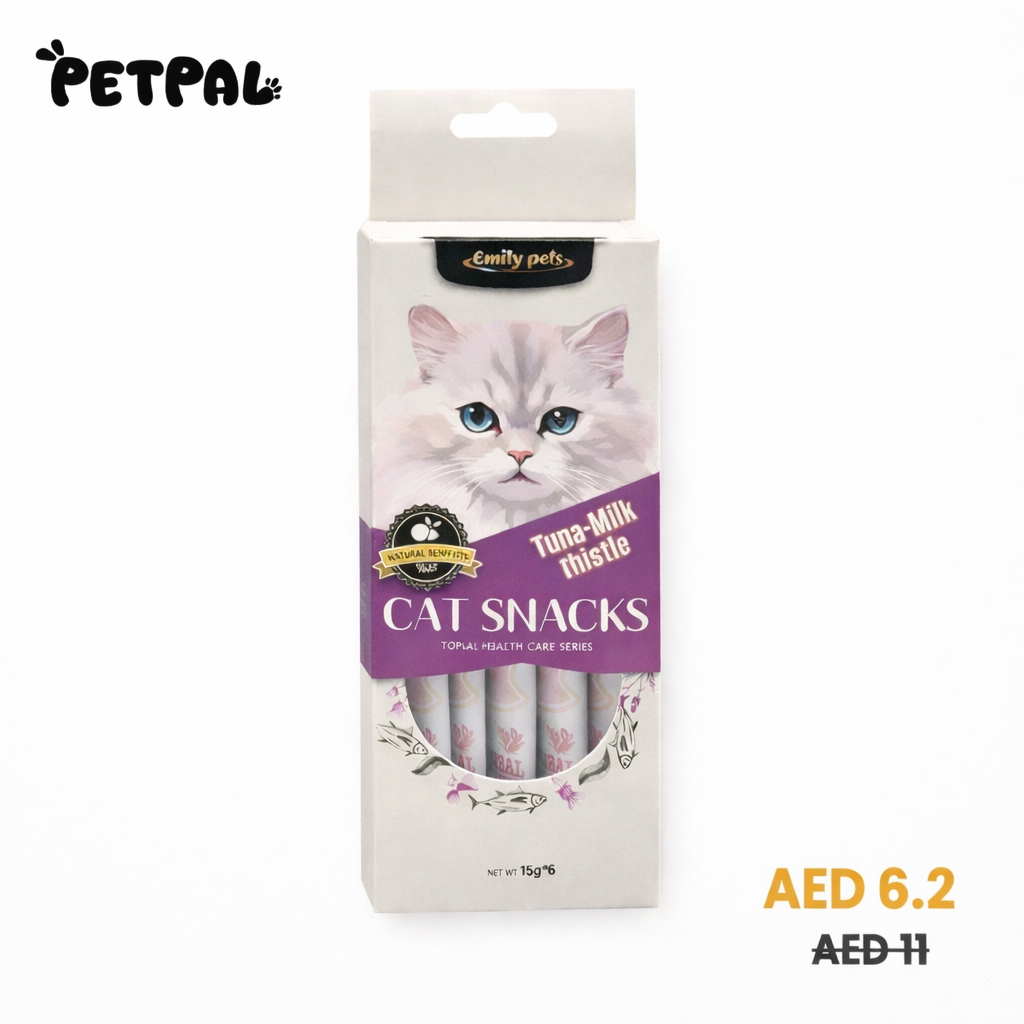 Lickable Creamy Treats 15g x 6 Pcs | Tuna & Milk Thistle Liquid Snack