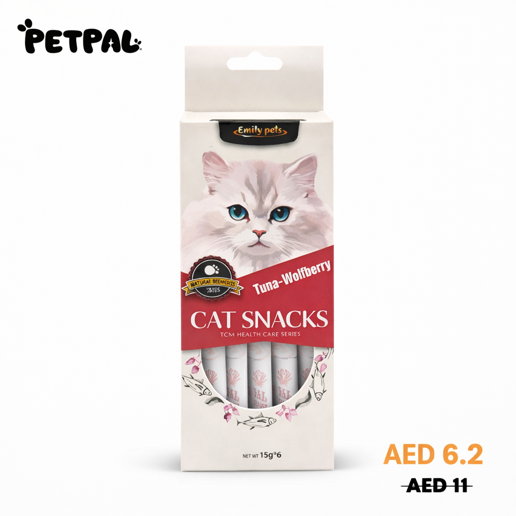 Lickable Creamy Treats 15g x 6 Pcs | Tuna & Wolfberry Liquid Snack