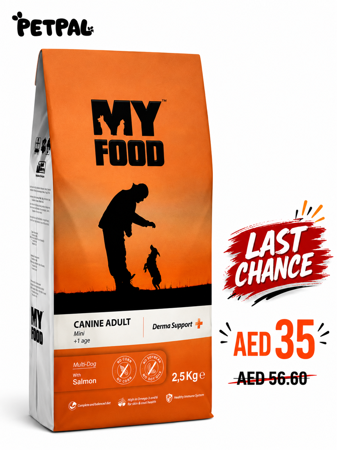 Adult Dog | Mini Breed | Derma Support | Salmon | 2,5Kg - Last Chance Deal