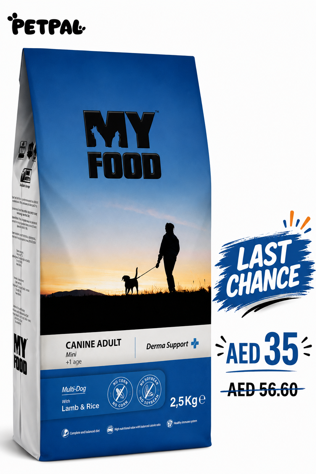 Adult Dog | Mini Breed | Derma Support | Lamb & Rice | 2.5kg - Last Chance Deal