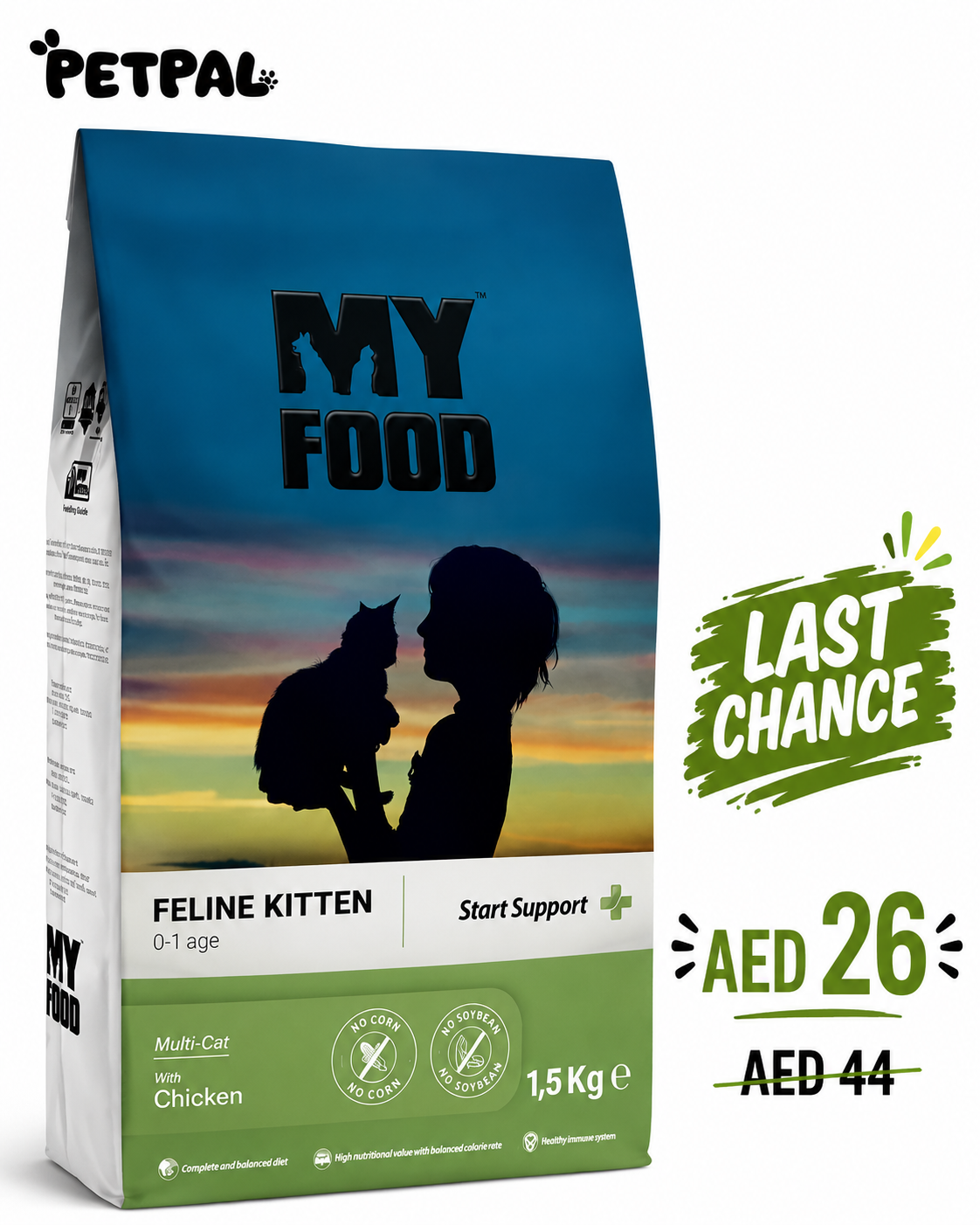 Kitten | Start Support | Chicken | 1,5kg - Last Chance Deal