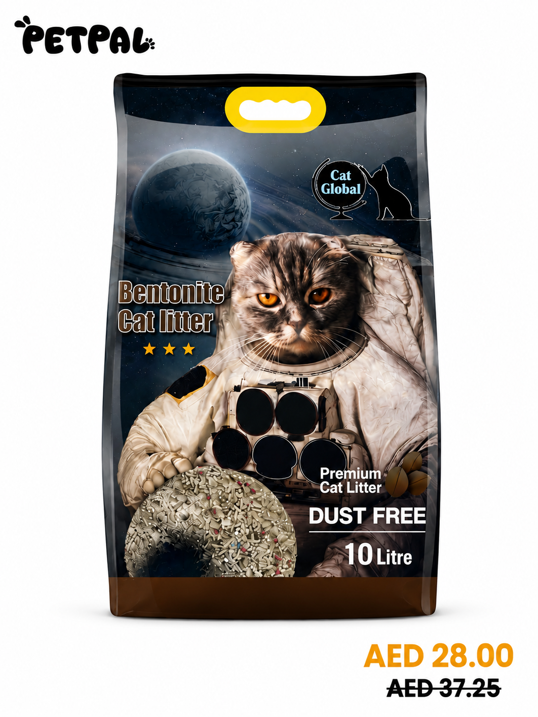 Cat Global 10L | Coffee | Bentonite Sand | Fast Clumping | Low Dust | Odor Control
