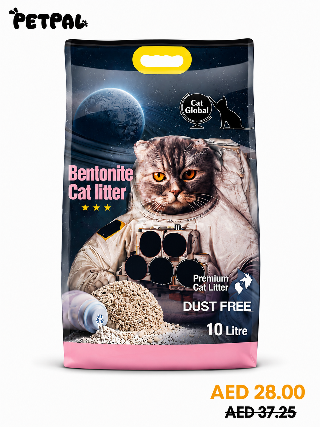 Cat Global 10L | Baby Powder | Bentonite Sand | Fast Clumping | Low Dust | Odor Control