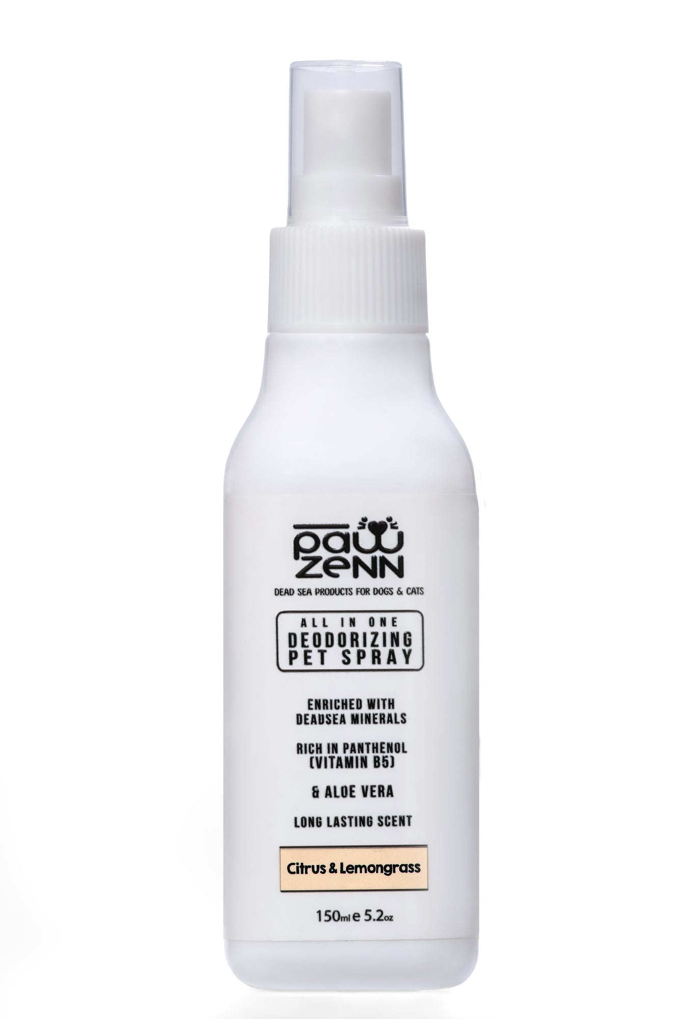 PawZenn Deodorizing Pet Spray - Citrus & Lemongrass 150 ML