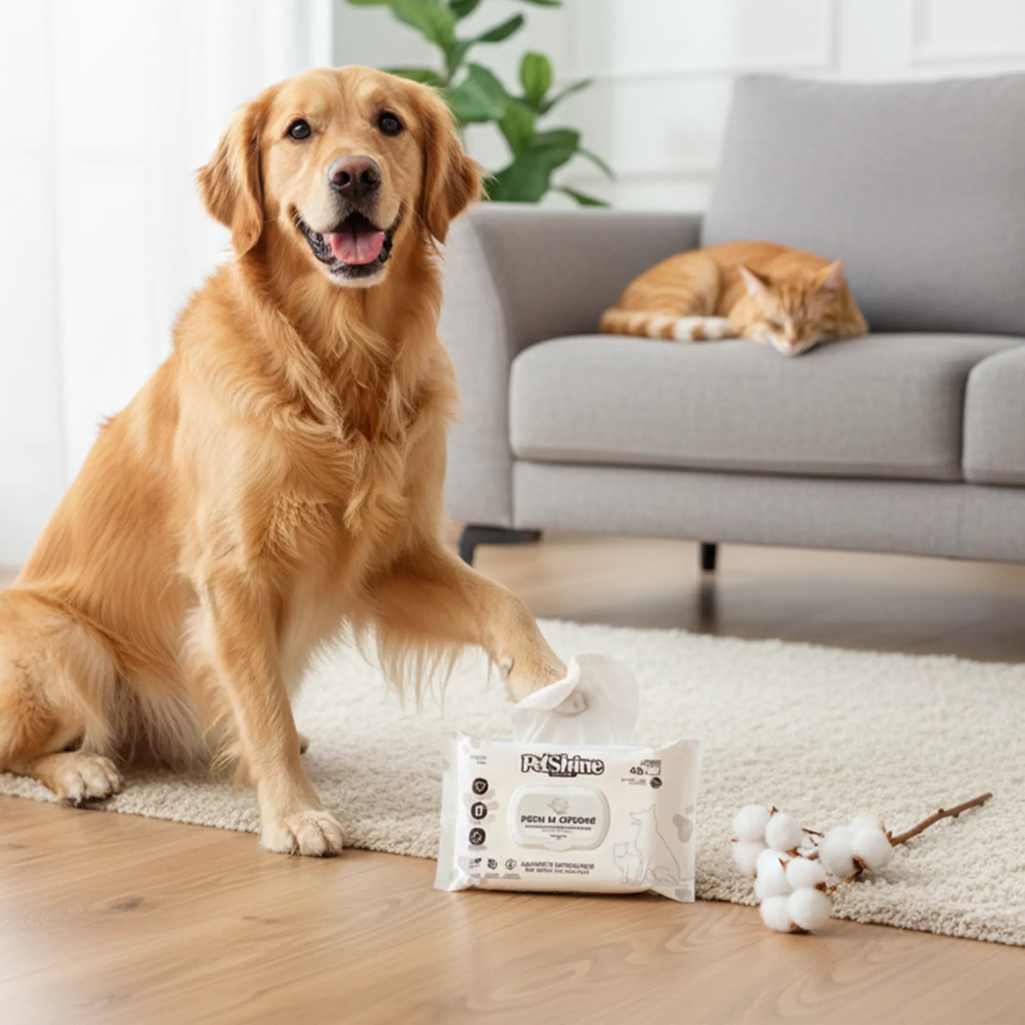 PetShine Wipes | Fiore Di Conte 40Pcs