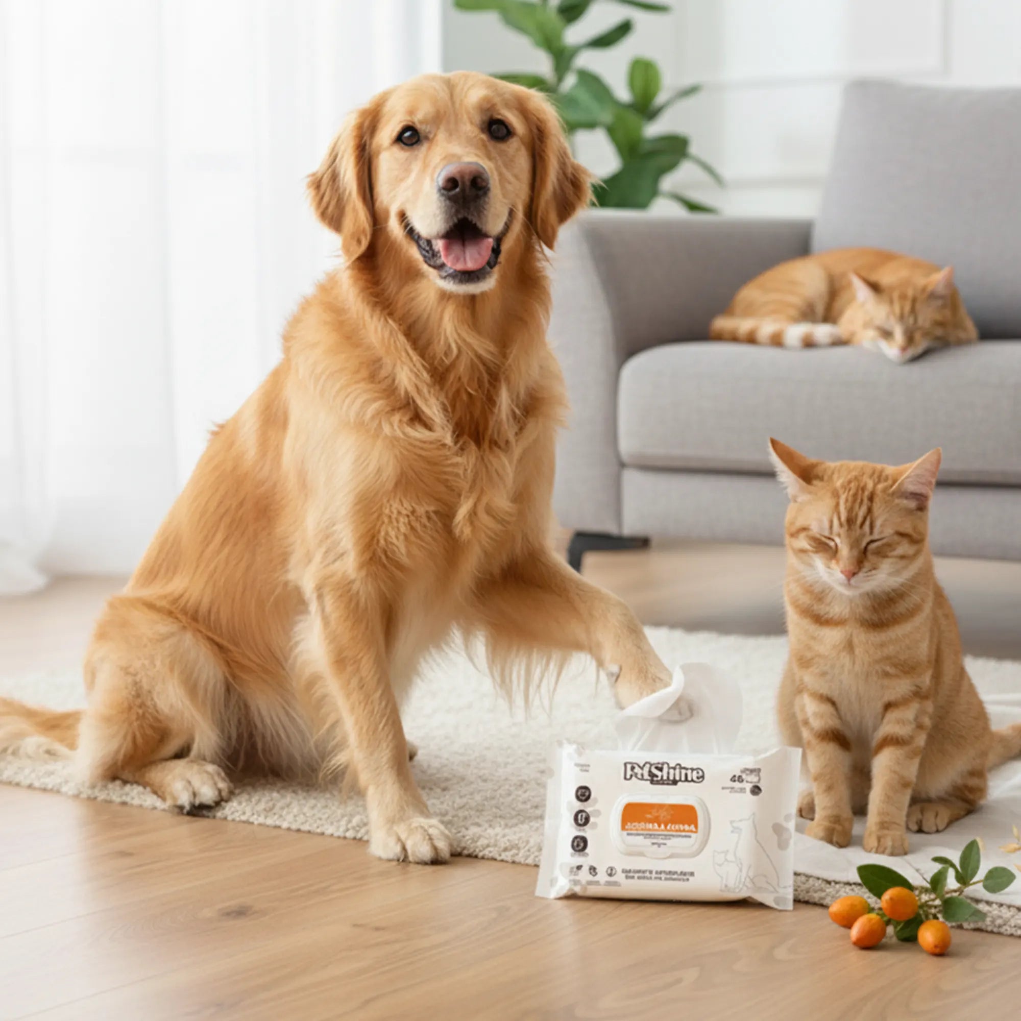 PetShine Wipes | Jojoba 40Pcs