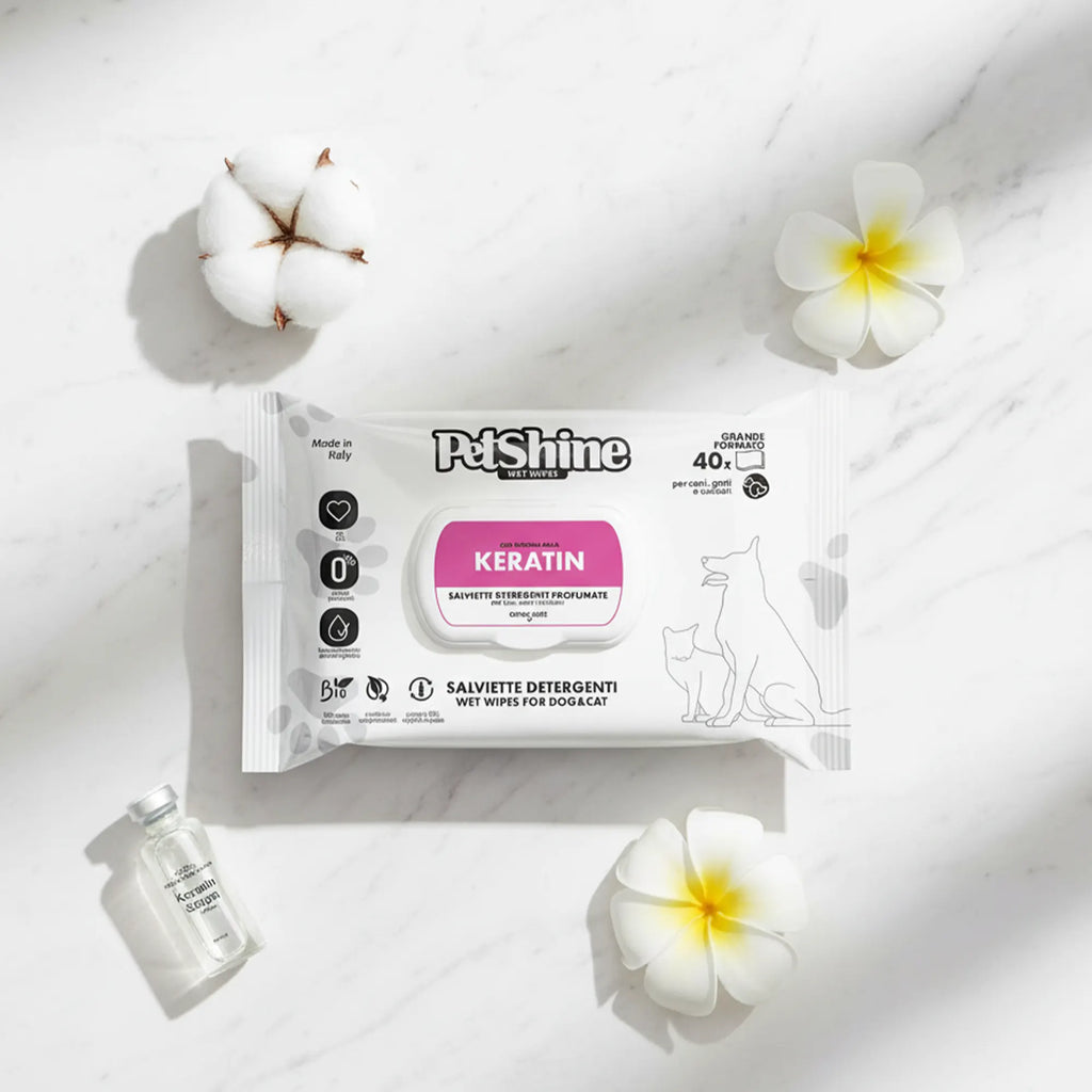PetShine Wipes | Keratine 40Pcs