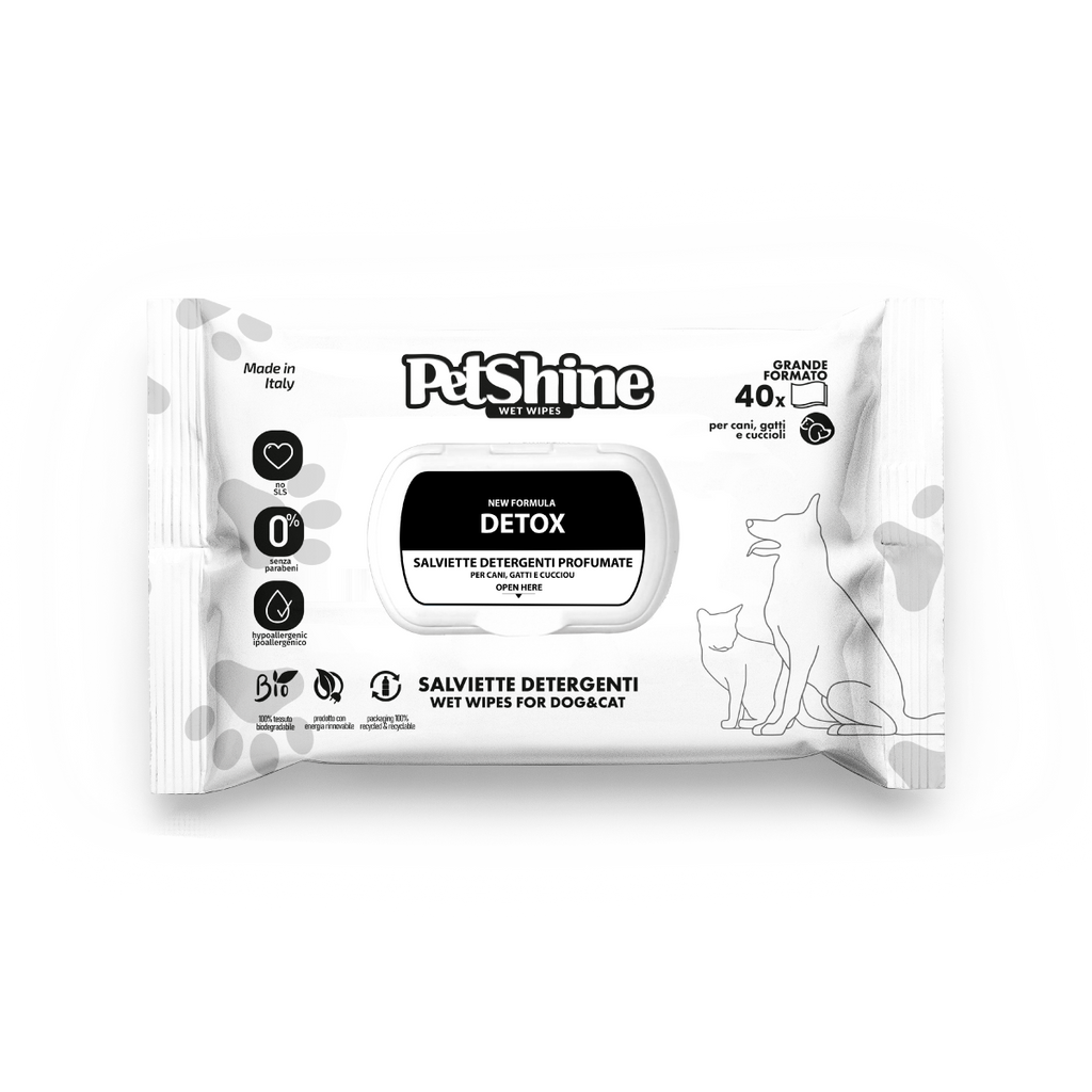 PetShine Wipes | Detox 40Pcs