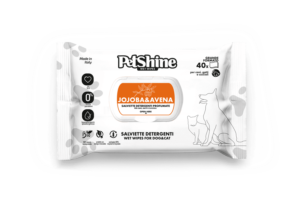 PetShine Wipes | Jojoba 40Pcs