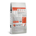 The back of the MyFood digest support and lamb & rice flavored dry cat food 1.5kg bag.